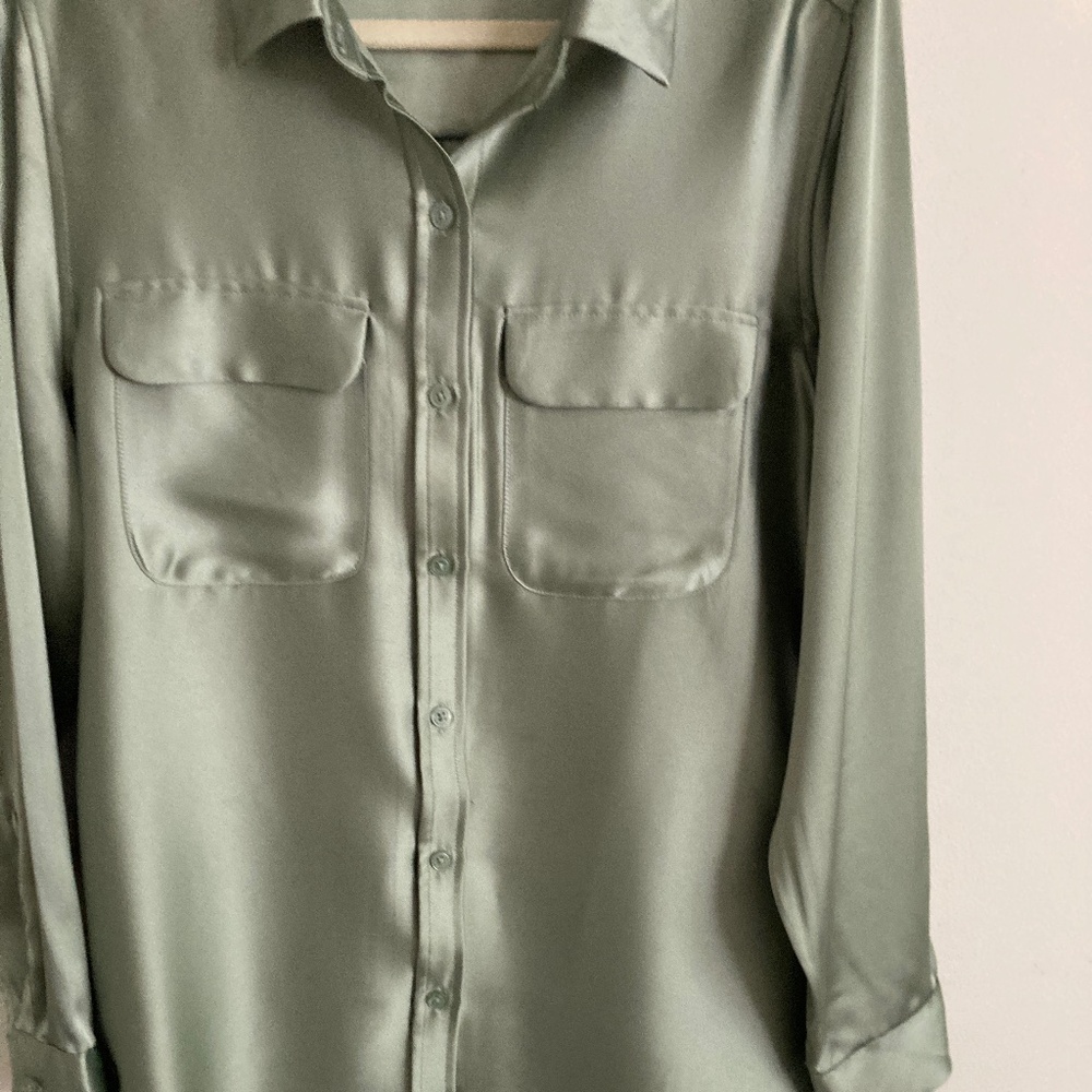Alfani Satin Blouse Size L